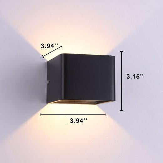 LuminSquare - Square Mini Wall Lamp made of Aluminum