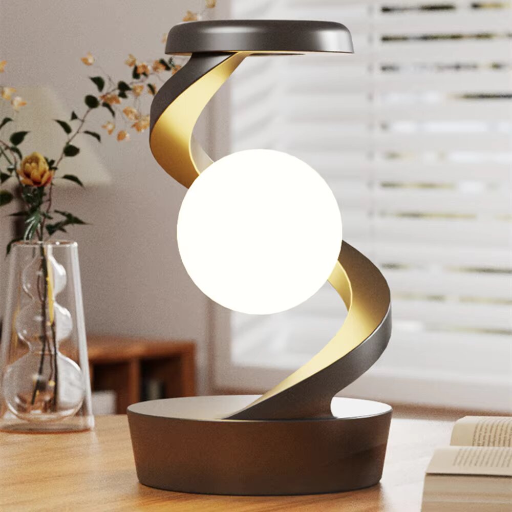 Futuristic FloatCharge Lighting Wonder with Wireless Charger